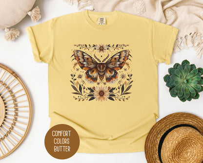 Mystic Bohemian Sunflower Moth Shirt