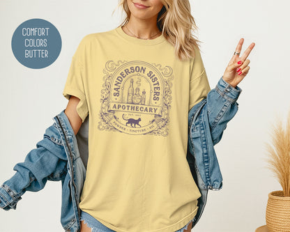 Sanderson Sisters Apothecary Comfort Colors Shirt T-Shirt  CreativeSpecialTs