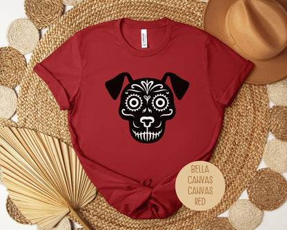 Dog Sugar Skull Day of the Dead Dia De Los Muertos Shirt