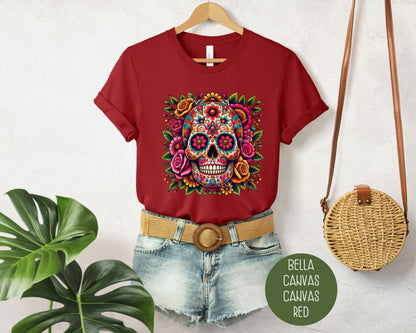 Sugar Skull Day of the Dead Dia De Los Muertos Shirt