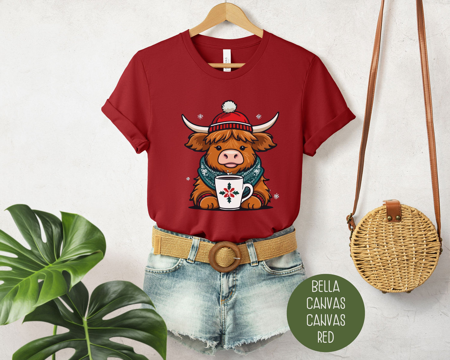 Christmas Baby Highland Cow Shirt