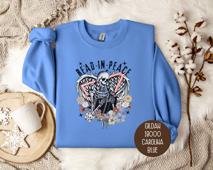 Read in Peace Tarot Card Skeleton Sweatshirt