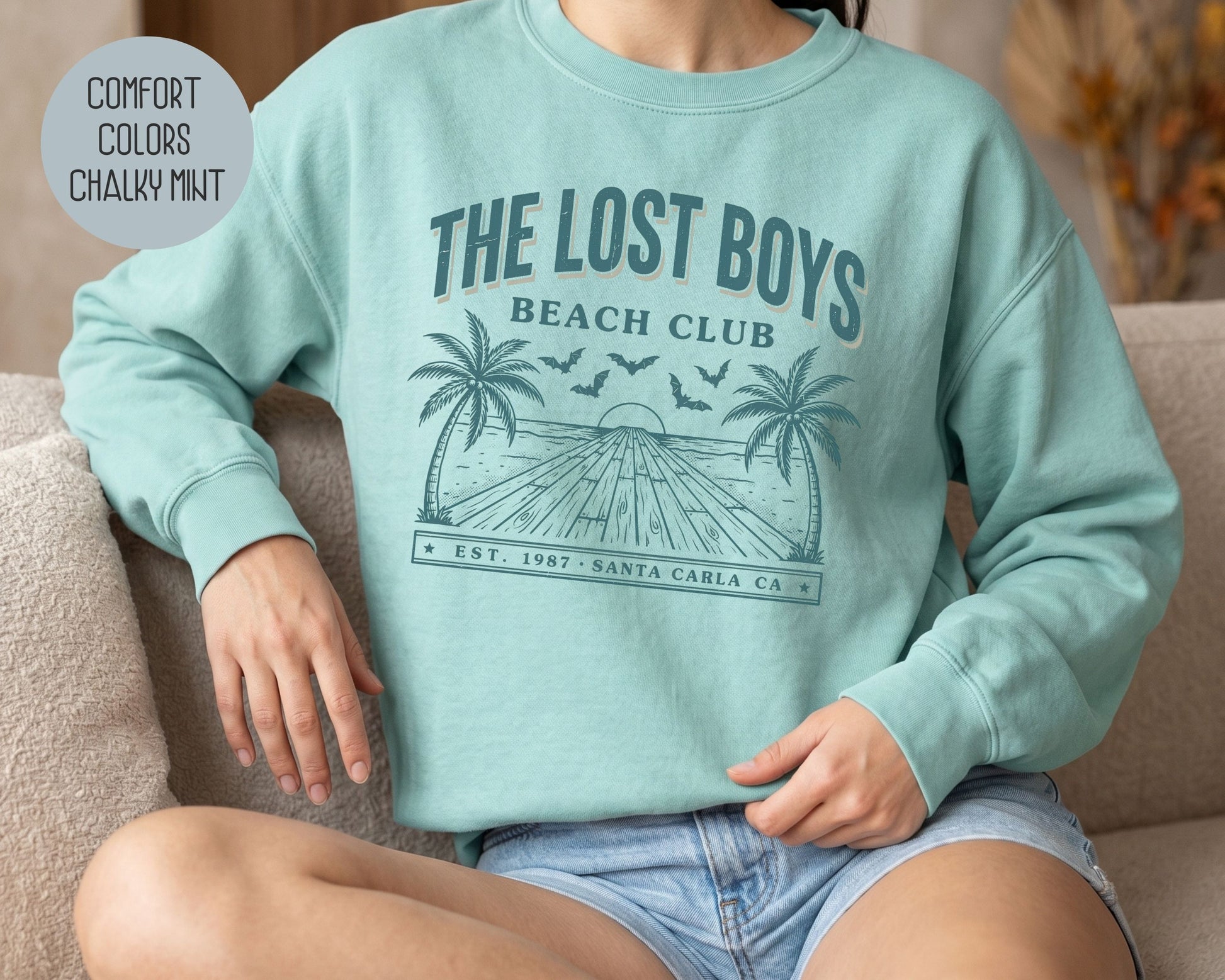 Lost Boys Beach Club Comfort Colors Sweatshirt Sweatshirt  CreativeSpecialTs