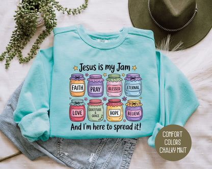 Jesus is My Jam Comfort Colors Sweatshirt