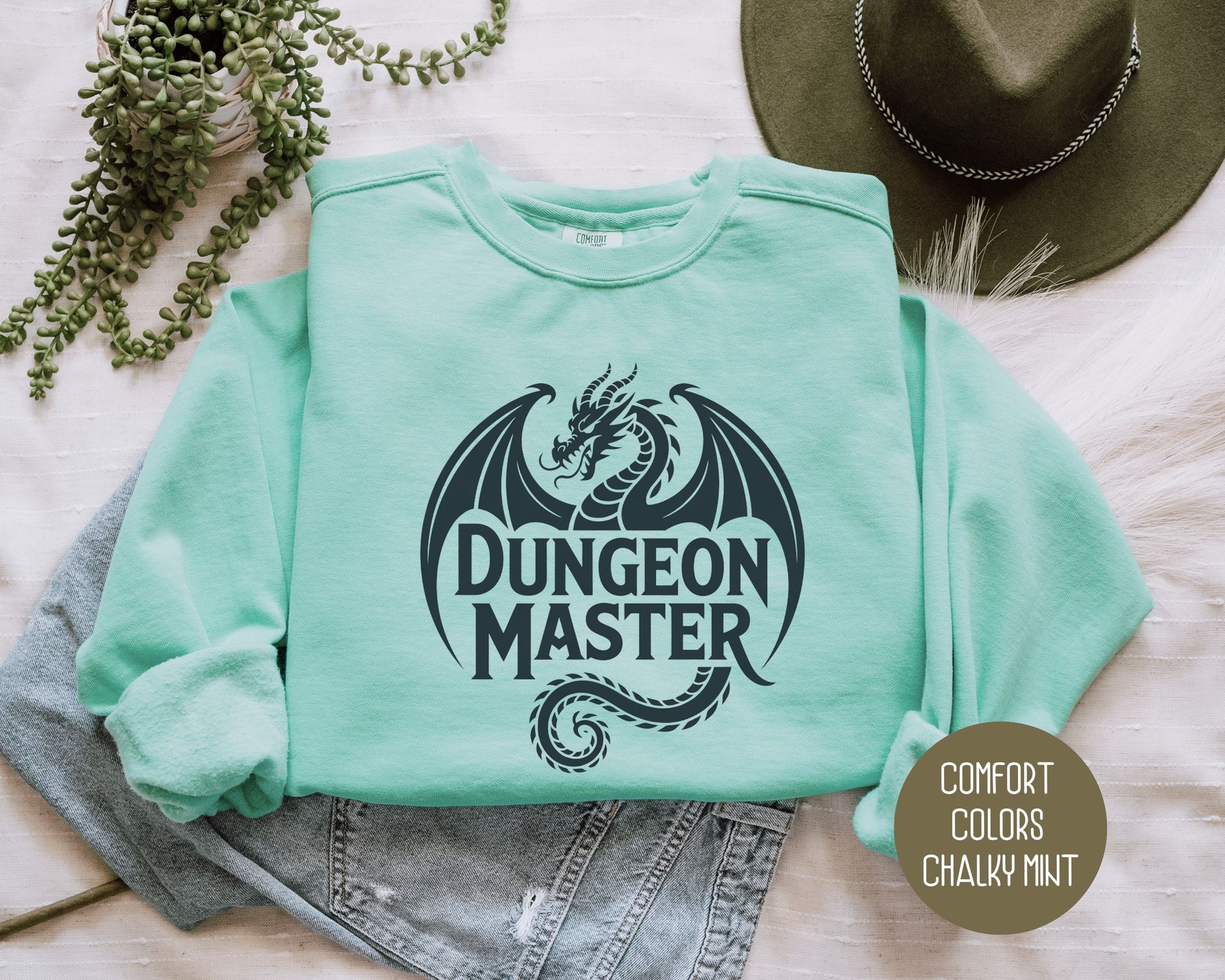 Dungeon Master Comfort Colors Sweatshirt Sweatshirt  CreativeSpecialTs