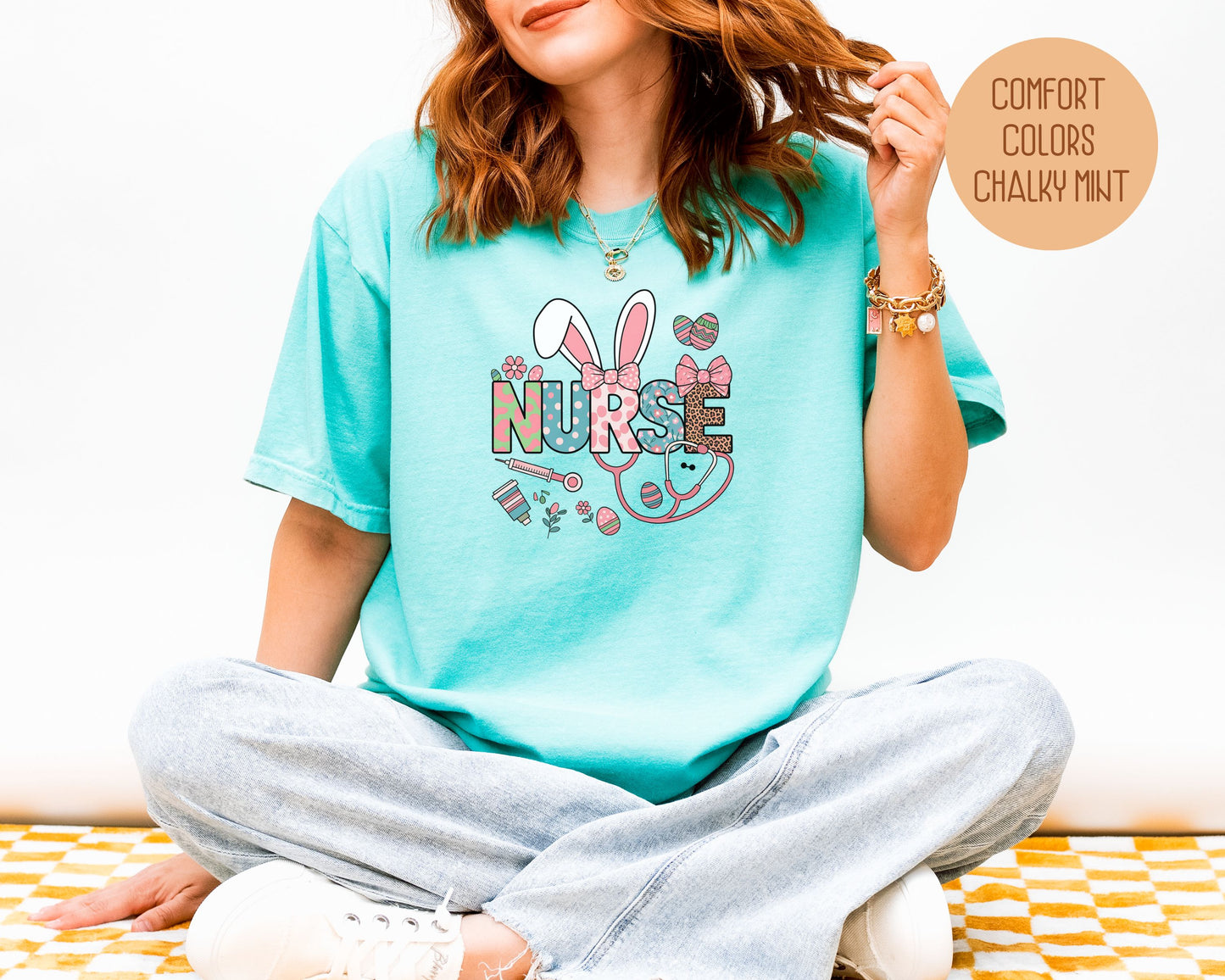 Easter Nurse Comfort Colors Shirt - CreativeSpecialTs