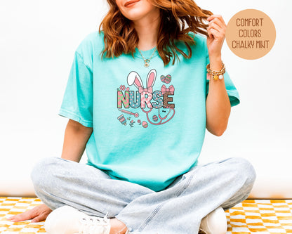 Easter Nurse Comfort Colors Shirt - CreativeSpecialTs