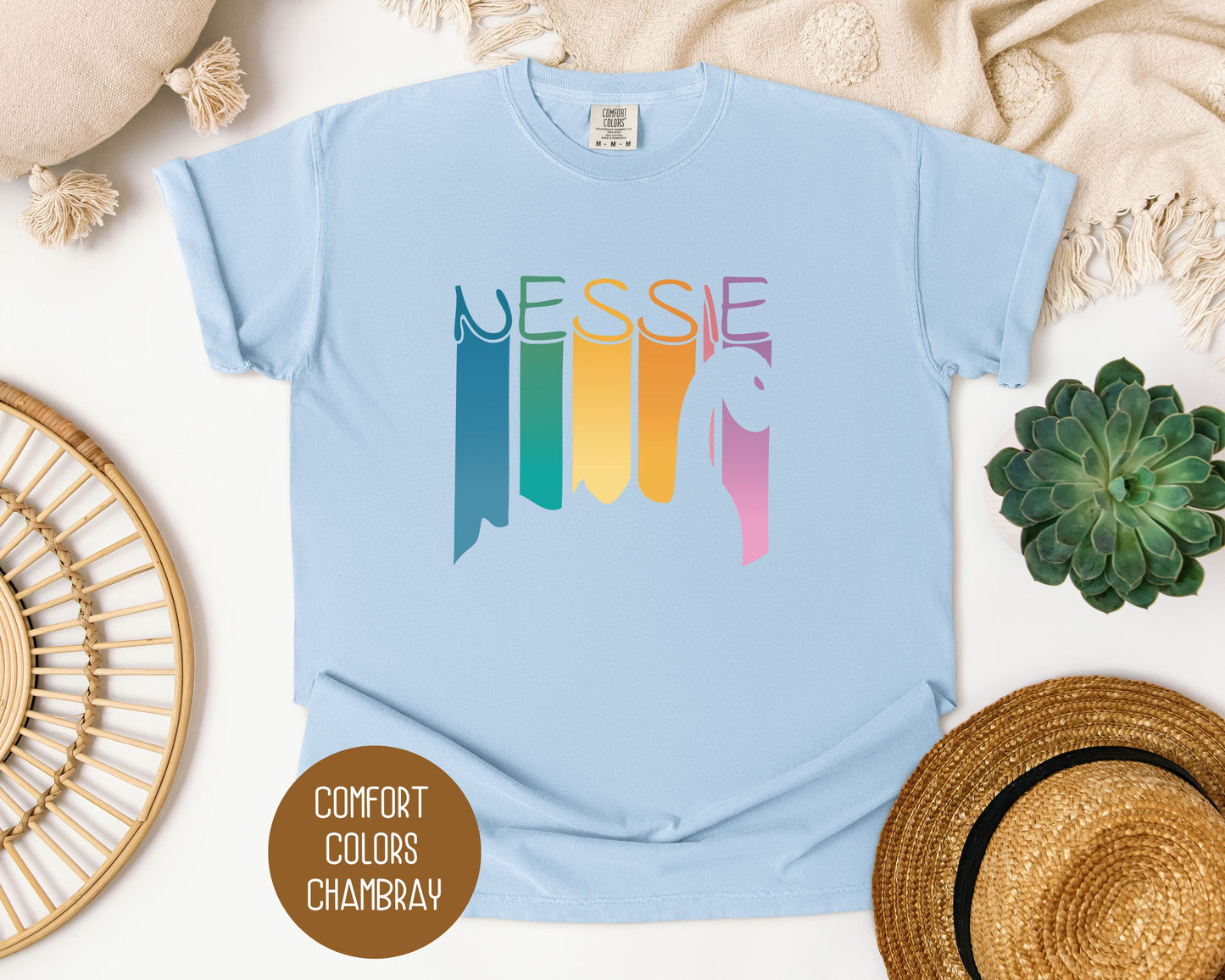 Retro Nessie Rainbow Shirt