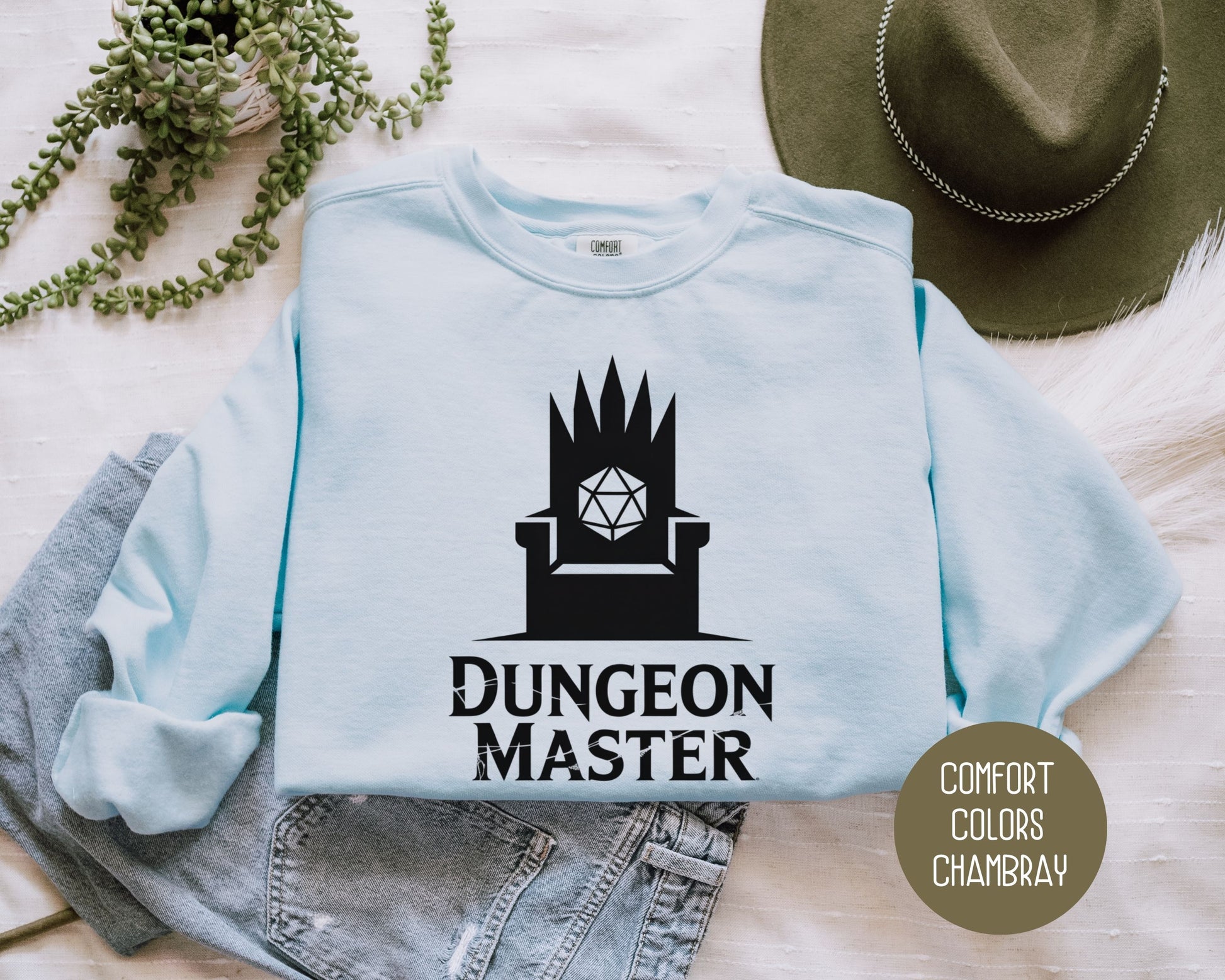 Dungeon Master Comfort Colors Sweatshirt Sweatshirt  CreativeSpecialTs
