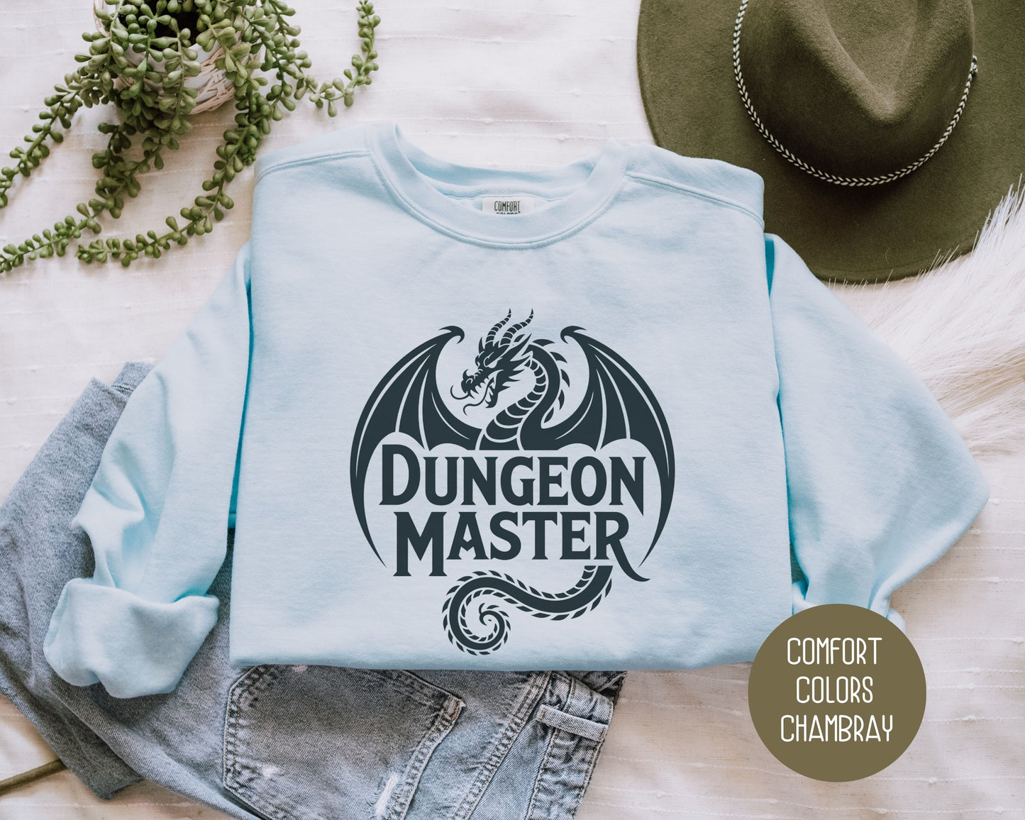 Dungeon Master Comfort Colors Sweatshirt Sweatshirt  CreativeSpecialTs
