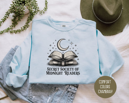 Secret Society of Midnight Readers Comfort Colors Sweatshirt Sweatshirt  CreativeSpecialTs