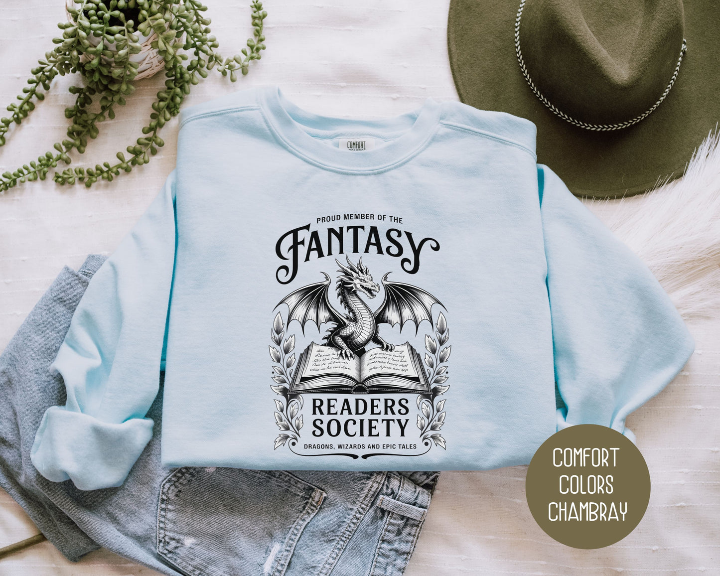 Proud Member of the Fantasy Readers Society Comfort Colors Sweatshirt