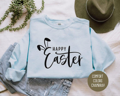 Happy Easter Bunny Comfort Colors Sweatshirt