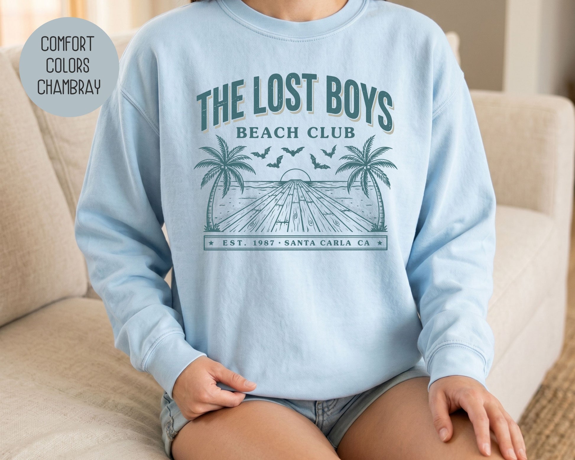 Lost Boys Beach Club Comfort Colors Sweatshirt Sweatshirt  CreativeSpecialTs