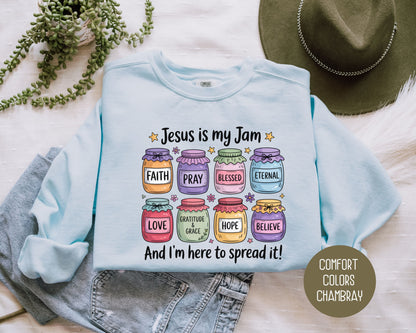 Jesus is My Jam Comfort Colors Sweatshirt
