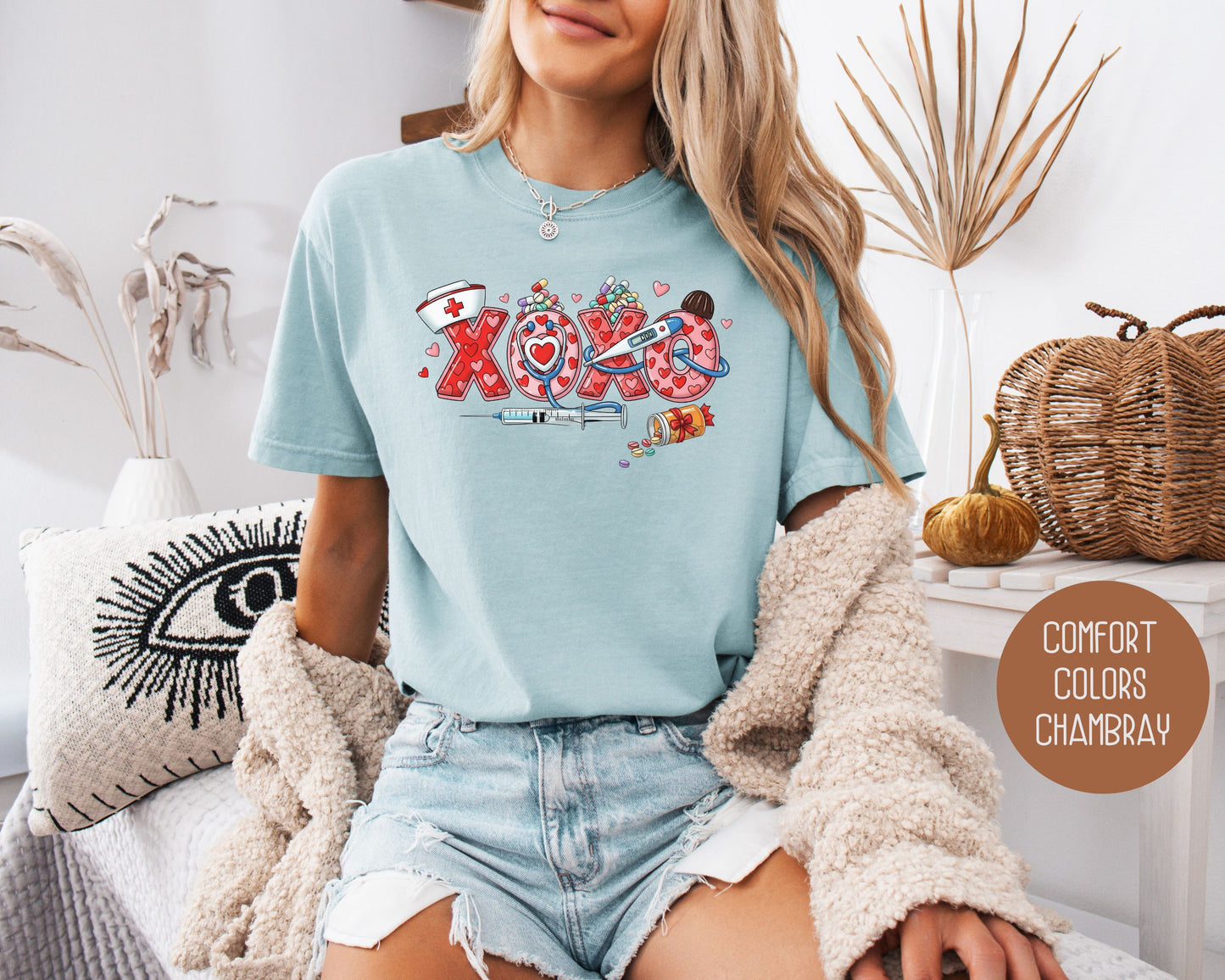 XOXO Nurse Comfort Colors Shirt
