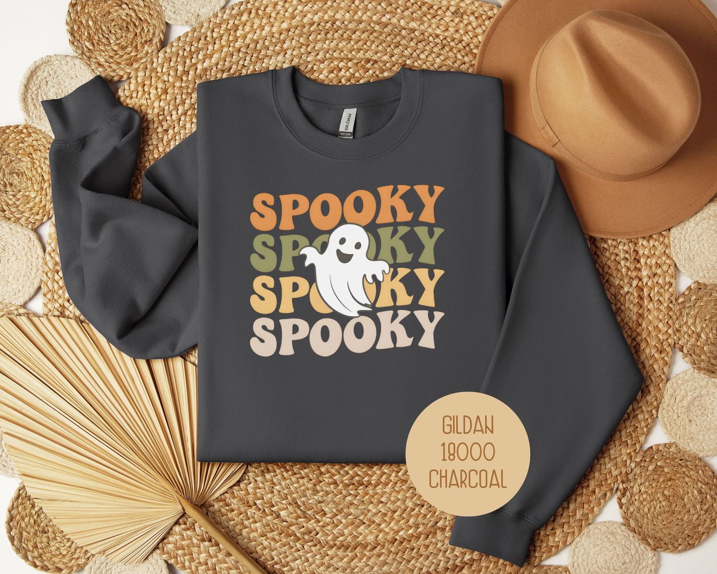 Spooky Halloween Retro Ghost Sweatshirt