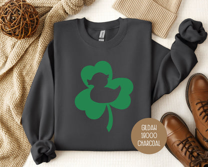 Lucky Duck St. Patrick's Day Shamrock Sweatshirt