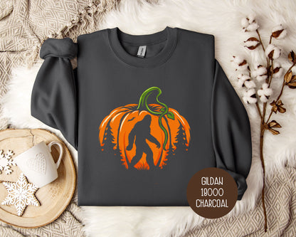 Bigfoot Pumpkin Halloween Sweatshirt