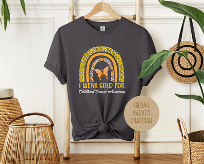 I Wear Gold In September for Childhood Cancer Awareness Month Shirt