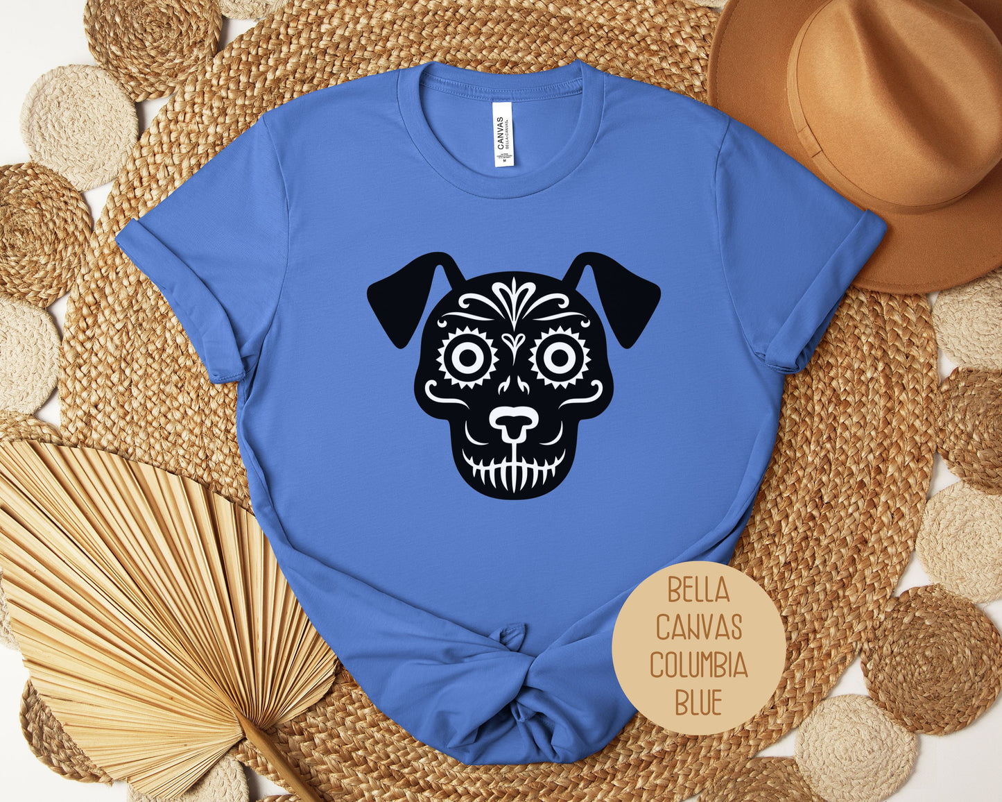 Dog Sugar Skull Day of the Dead Dia De Los Muertos Shirt