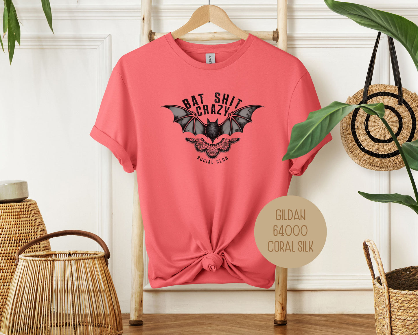 Bat Shit Crazy Social Club Retro Halloween Shirt