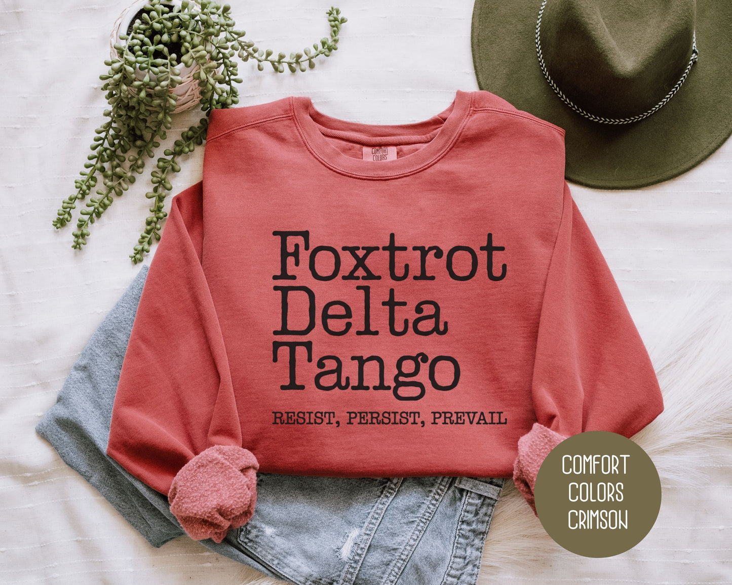 Foxtrot Delta Tango Comfort Colors Sweatshirt