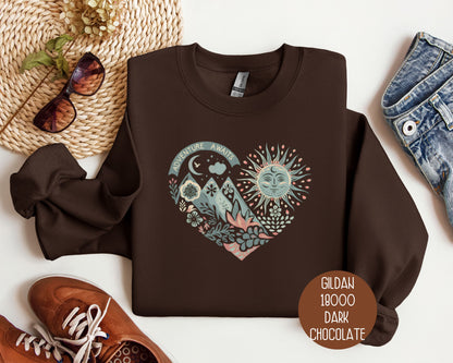 Adventure Awaits Heart Sweatshirt