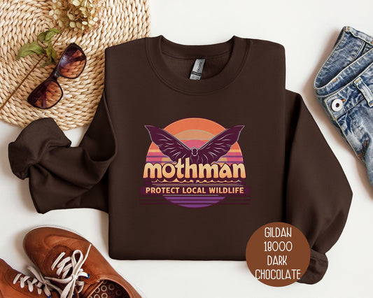 Mothman Protect Local Wildlife Sweatshirt