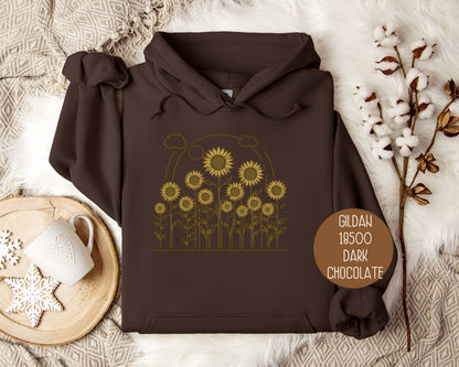 Vintage Sunflower Cottagecore Hoodie