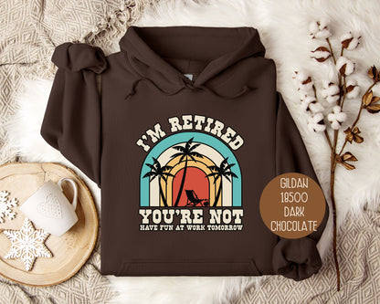 I'm Retired You're Not Have Fun at Work Hoodie