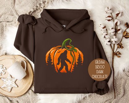 Bigfoot Pumpkin Halloween Hoodie