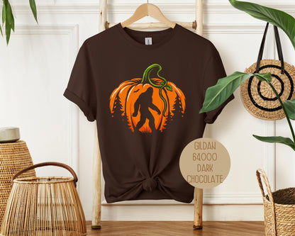 Bigfoot Pumpkin Halloween Shirt