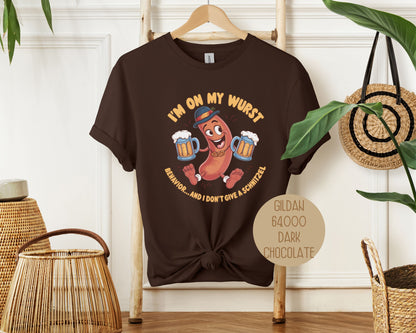 I'm On My Wurst Behavior and Don't Give Schnitzel Oktoberfest Shirt