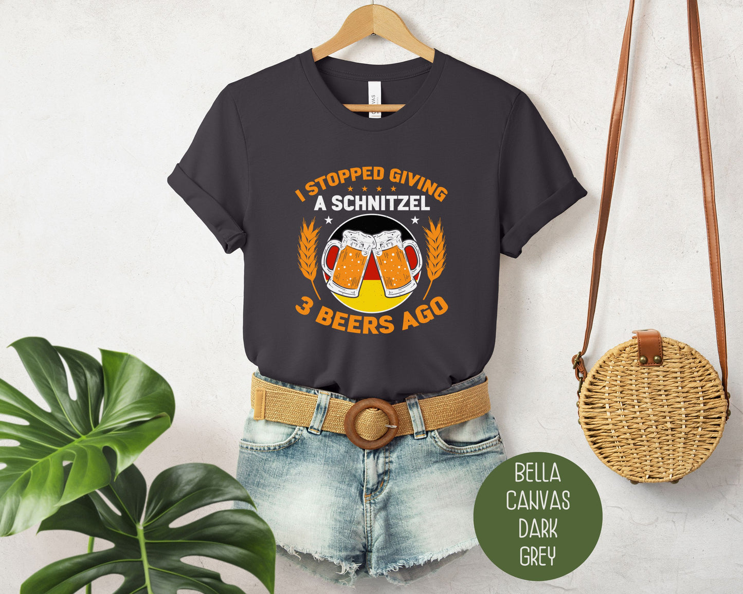 I Stopped Giving a Schnitzel 3 Beers Ago Funny Oktoberfest Shirt