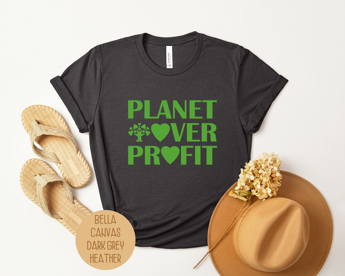 Planet Over Profit Environmental Earth Day Shirt