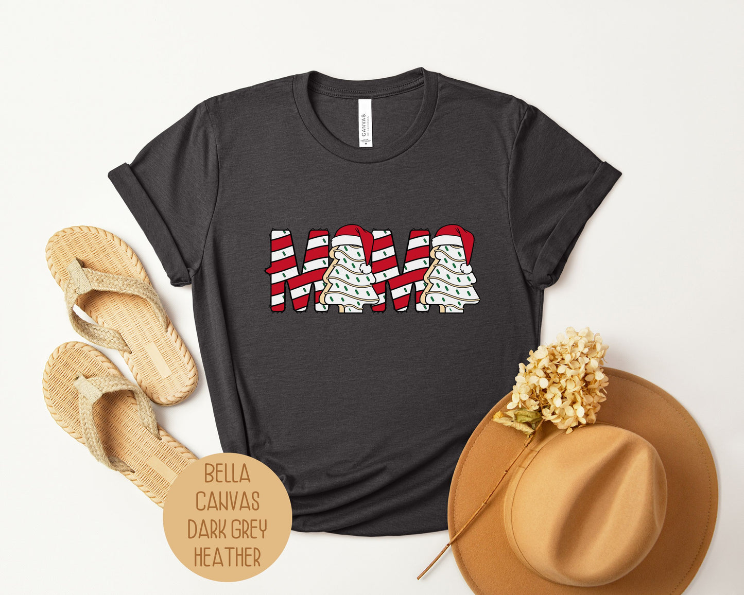 Mama Christmas Tree Cake Holiday Shirt