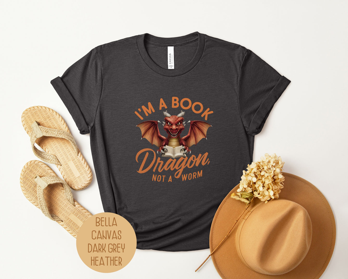 I'm a Book Dragon, Not a Worm Shirt