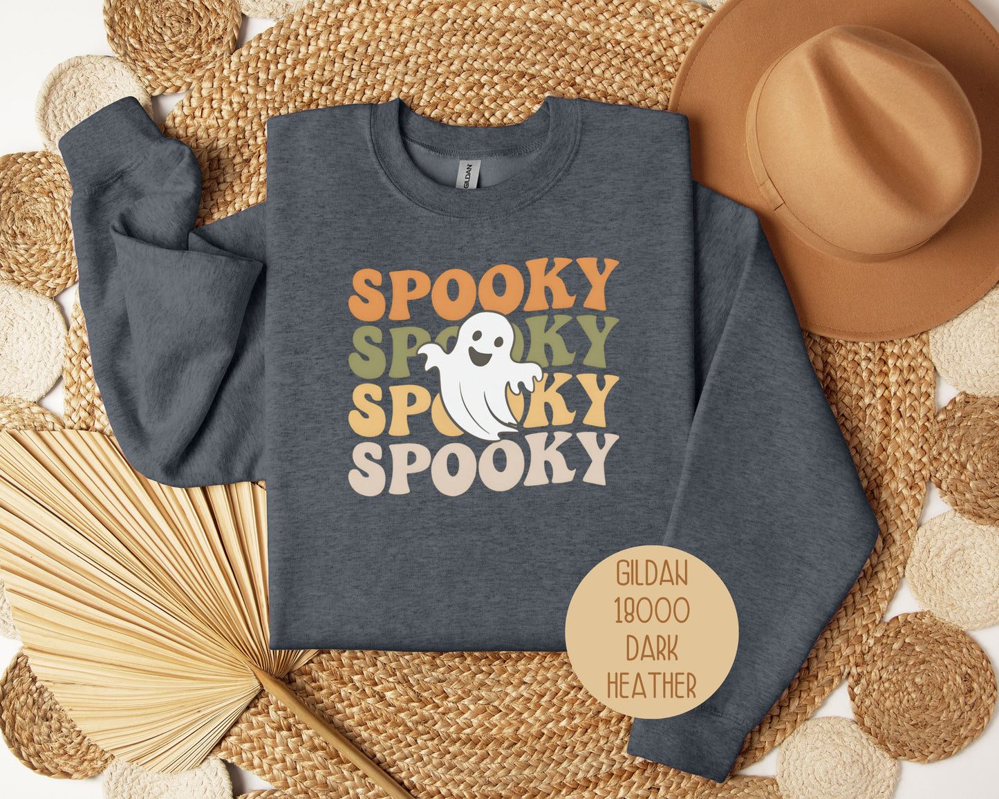 Spooky Halloween Retro Ghost Sweatshirt