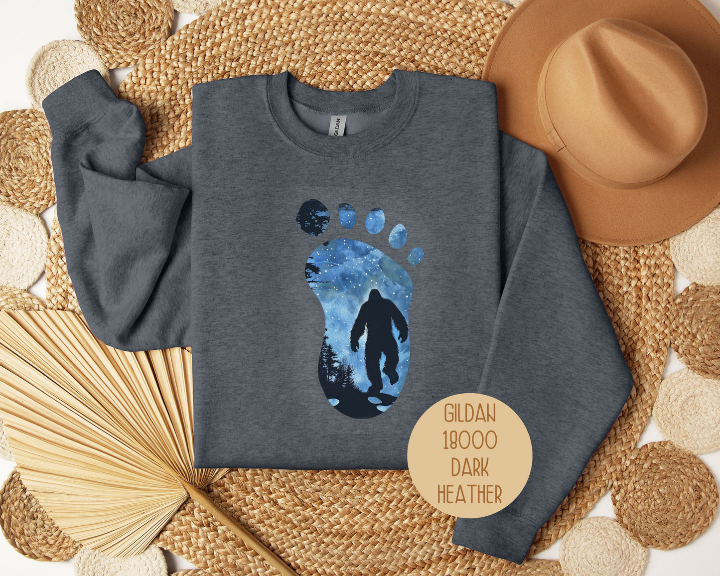 Bigfoot Footprint Sweatshirt