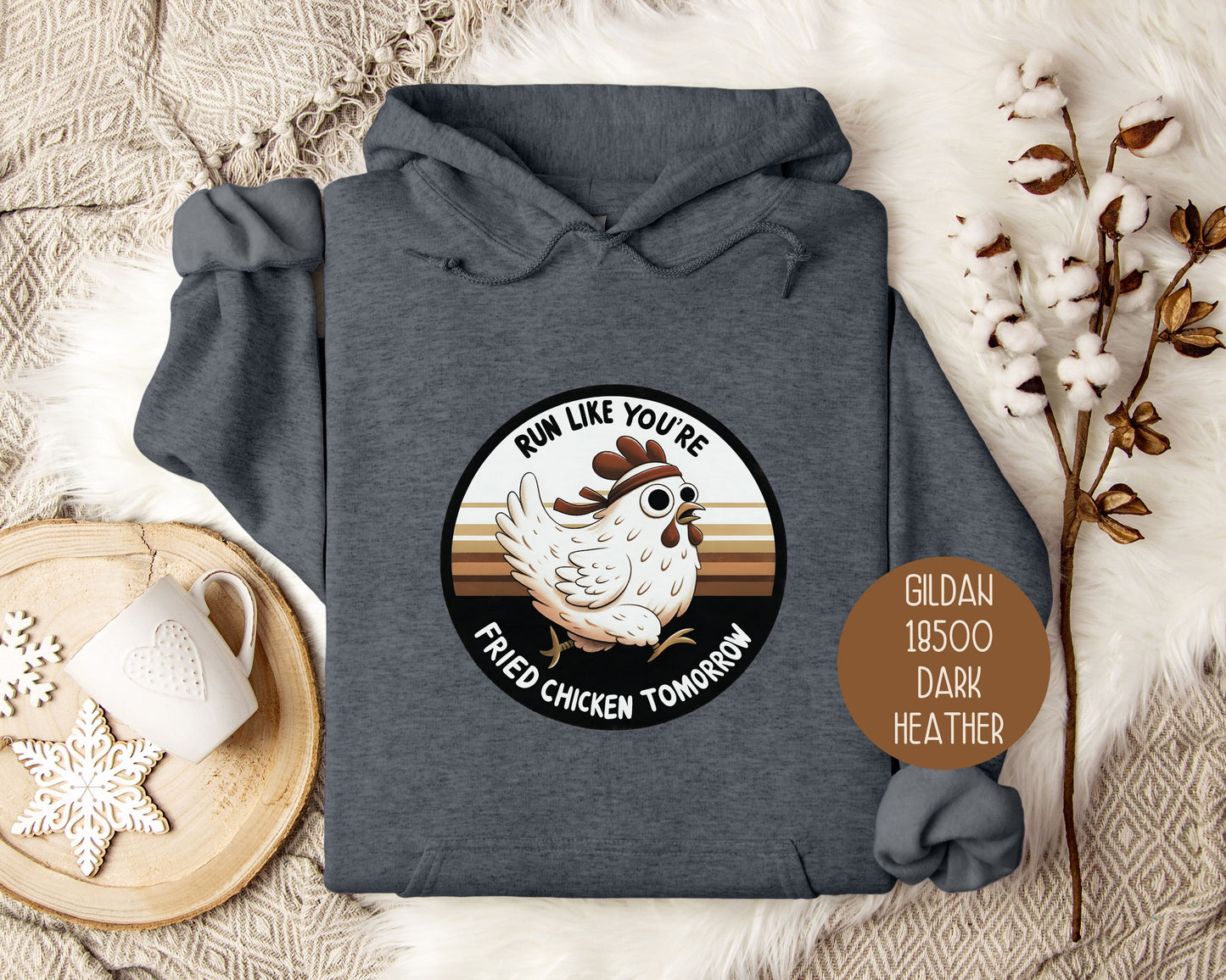 Run Like You're Fried Chicken Tomorrow Hoodie