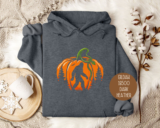 Bigfoot Pumpkin Halloween Hoodie