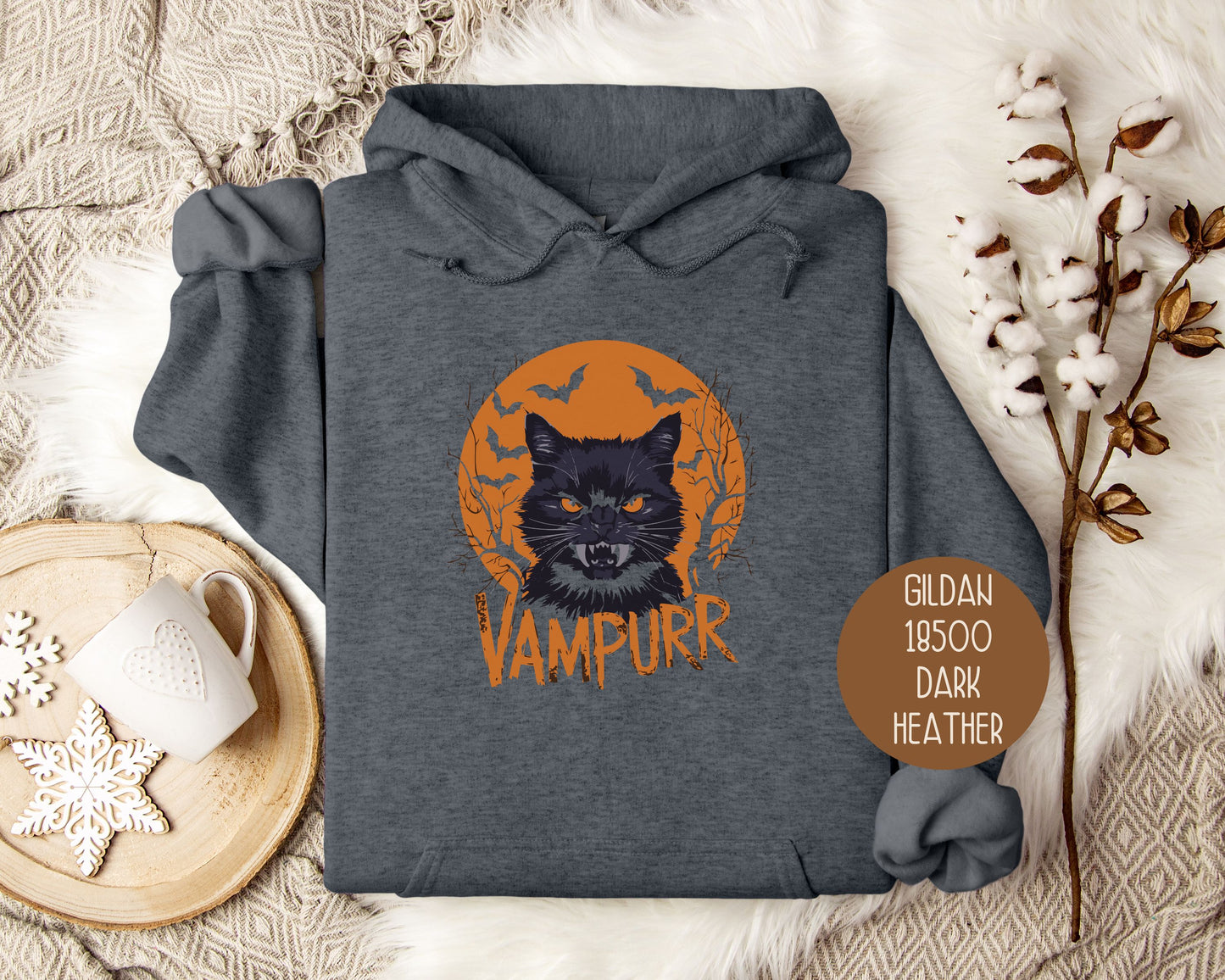 Vampurr Cat Halloween Hoodie