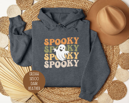 Spooky Halloween Retro Ghost Hoodie