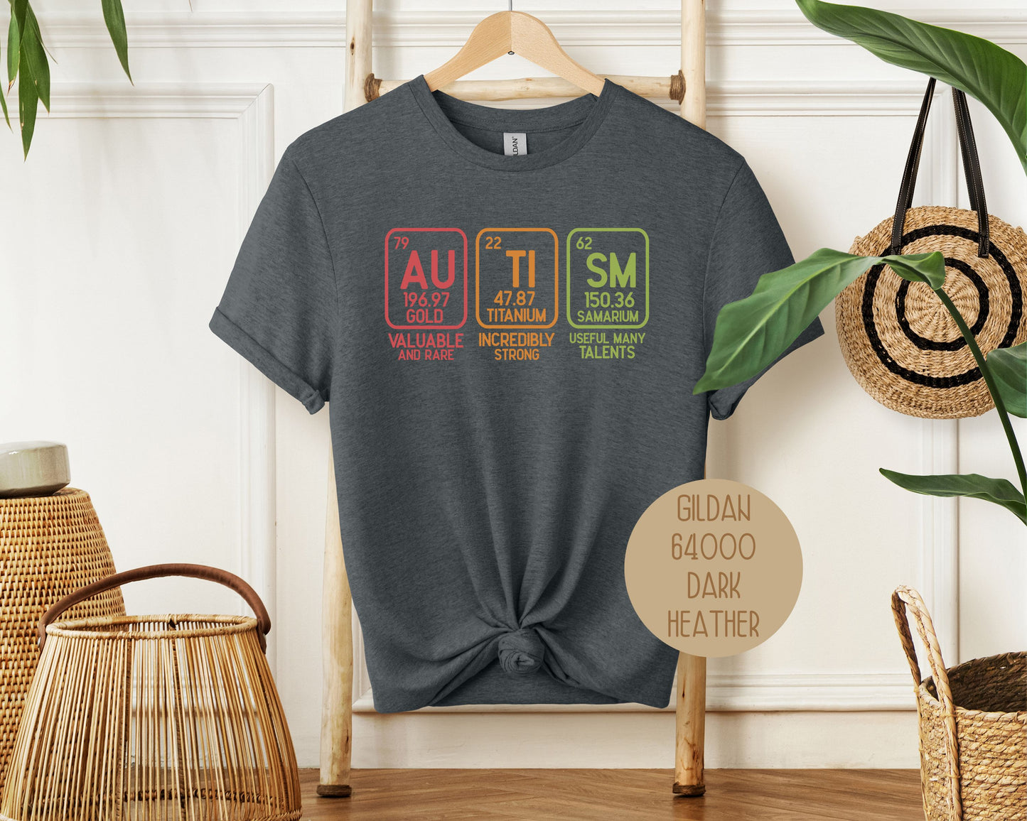 Autism Periodic Table Awareness Shirt