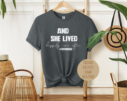 And She Lived Happily Ever After Divorce Party Shirt