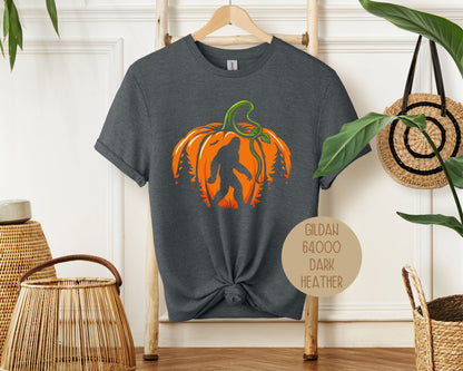 Bigfoot Pumpkin Halloween Shirt