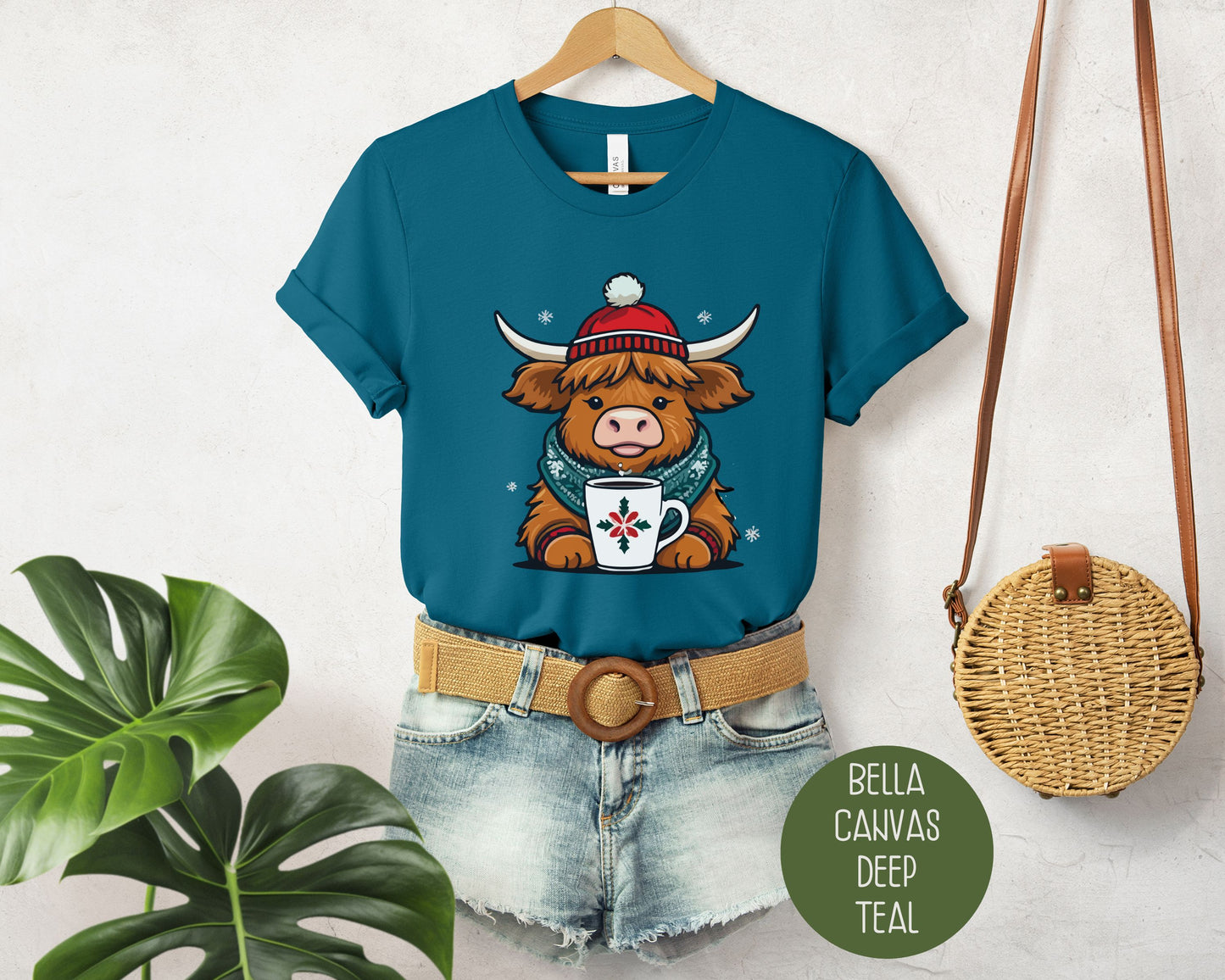 Christmas Baby Highland Cow Shirt