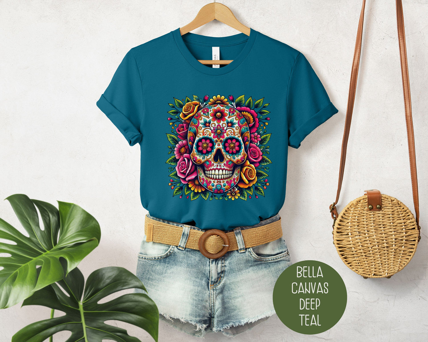 Sugar Skull Day of the Dead Dia De Los Muertos Shirt