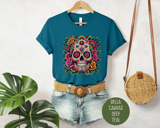 Sugar Skull Day of the Dead Dia De Los Muertos Shirt